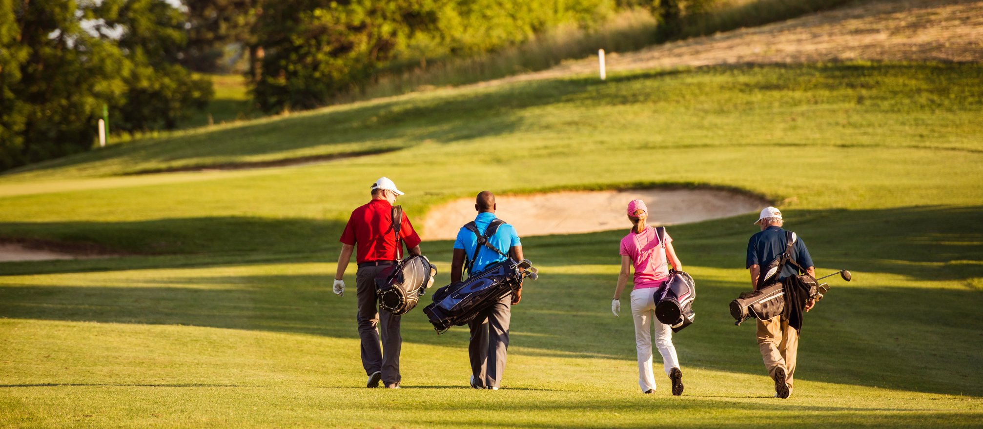 Friends Playing Golf